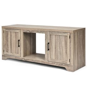 65 Inch Media Component TV Stand with Adjustable Shelves