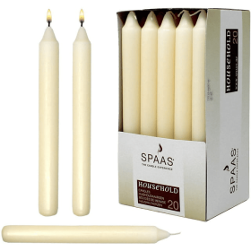 7 Inch Ivory Taper Candles 6 Hour Burning Candle Decorate Your Dinner Wedding Table Dripless&nbsp;and Smokeless Candle Unscented Fits Most candlestick