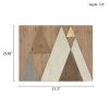 Layered Triangles Wood Wall Decor