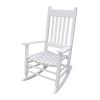 wooden porch rocker chair WHITE