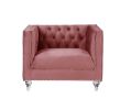 ACME HeiberoII Chair in Pink Velvet LV00329