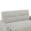 55.1" Pull Out Sleep Sofa Bed Loveseats Sofa Couch with Adjsutable Backrest, Storage Pockets, 2 Soft Pillows, USB Ports for Living Room, Bedroom, Apar