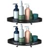 2Pcs Corner Shower Caddy Shelf Adhesive Bathroom Storage Racks