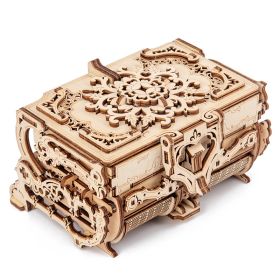 Wooden jewelry box (Option: Antique)