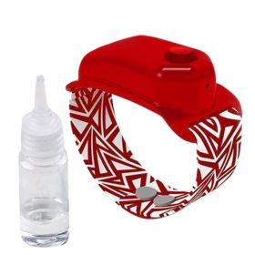 Various styles of hand sanitizer bracelet (Option: Red with a bottle)