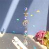 1pc; Colorful Crystals Suncatcher Hanging Sun Catcher With Chain Pendant Ornament Crystal Balls For Window Home Garden Christmas Day Party Wedding Dec