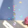 1pc; Colorful Crystals Suncatcher Hanging Sun Catcher With Chain Pendant Ornament Crystal Balls For Window Home Garden Christmas Day Party Wedding Dec