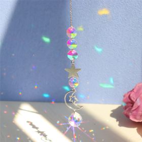 1pc; Colorful Crystals Suncatcher Hanging Sun Catcher With Chain Pendant Ornament Crystal Balls For Window Home Garden Christmas Day Party Wedding Dec (Model: Planet Seven)