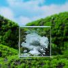 Moon; Cloud; 3D Cube Engraved Crystal Craft Ornaments; Desktop Bedroom Decorations; Creative Birthday Gifts