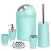 Bathroom Accessories Set 6 Pcs Bathroom Set Ensemble Complete Soap Dispenser Toothbrush Holder