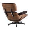 Living Room Lounge Chair Arm Chair Swivel Single Sofa Seat With Ottoman Genuine Leather Standard Version