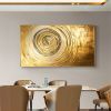 Hand Painted Oil Painting Original Gold Texture Oil Painting on Canvas Large Wall Art Abstract Minimalist Painting Golden Decor Custom Painting Living