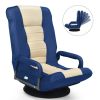 360-Degree Swivel Gaming Floor Chair with Foldable Adjustable Backrest