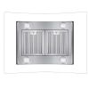 36 inch Stainless Steel Island Mount Range Hood 900CFM Tempered Glass w/LED Lights