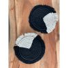 Macram√© Drink Coasters;  (7inch)