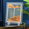 1pc; Dynamic Square Quicksand Painting; Romantic Gift; Quicksand Painting Decoration; Home Decoration; Office Desktop Decoration; Hourglass Dynamic Ar