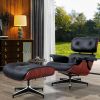 Living Room Lounge Chair Arm Chair Swivel Single Sofa Seat With Ottoman Genuine Leather Standard Version