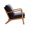 COOLMORE Wood Frame Armchair, Modern Accent Chair Lounge Chair for Living Room